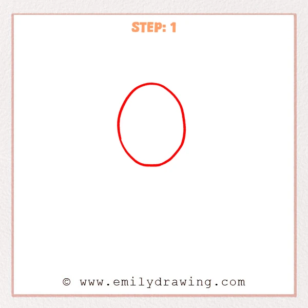 how to draw a tennis racket - Step 1